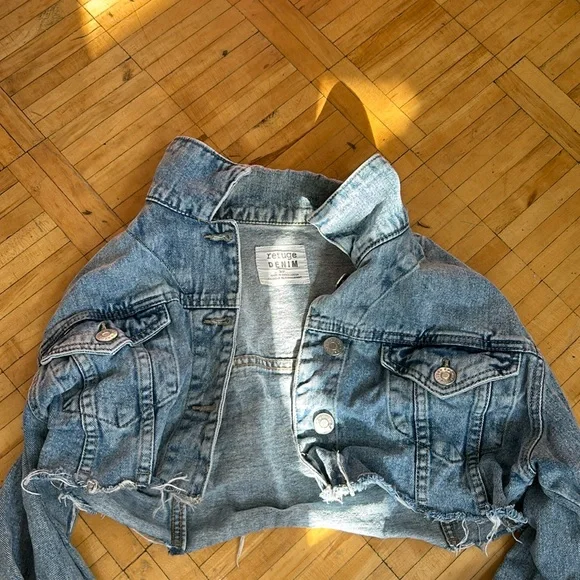 Cropped Denim jacket - Picture 1 of 2